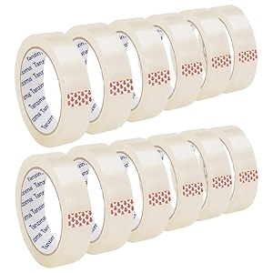 1 inch bopp clear packaging tape for home office and school use pack of 12