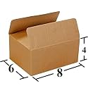 Brown 3 Ply Corrugated Box - 8X4X4 Inches, for Secure Storage and Shipping (Pack of 40)