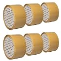 packaging tape roll (Brown (Pack of 6))