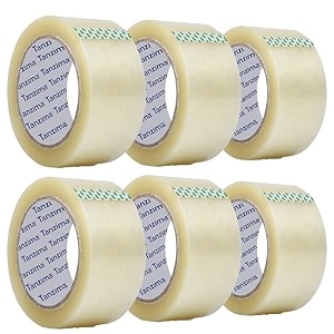 packaging tape roll transparent pack of 6