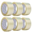 packaging tape roll (Transparent (Pack of 6)