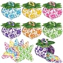 TaoBary 36 Pcs Hawaiian Party Favor Boxes Mini 3D Hibiscus Treat Bags