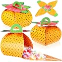 TaoBary 36 Pcs Pineapple Party Favor Boxes 3D Fruit Treat Bags Birthday