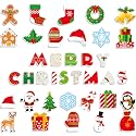 TaoBary 39 Pcs Christmas Bulletin Board Decorations Cutouts Xmas Party