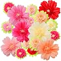 TaoBary Giant Tissue Paper Flowers, 20",10", Bright Colors, 12 Pcs