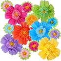 TaoBary Giant Tissue Paper Flowers, 20",10", Rainbow Color, 24 Pcs