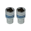 Taparia 1/2" Square Drive Socket (11 mm, Pack of 2)-Hex or 6 point Socket for Standard Nuts & Bolts Compatible w/Ratchets, L Handles, Wrenches, Power Tools-Automotive, Mechanical Work-Garages, DIY