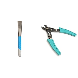 taparia 106 steel 30mm cutting edge octogonal chisel blue and silver