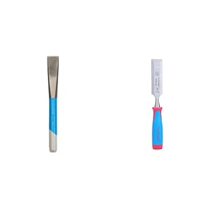 taparia 106 steel 30mm cutting edge octogonal chisel blue and silver