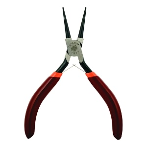 taparia 1402 492 inch 125 mm round nose mini pliers dip coated sleeve brown