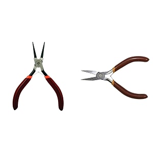taparia 1402 492 inch 125 mm round nose mini pliers dip coated sleeve brown