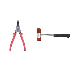 taparia tapria external circlip pliers straight nose 1443-7c 195mm 1n - silver