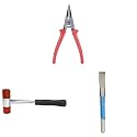 Taparia Tapria External Circlip Pliers Straight Nose 1443-7C 195Mm (1N) - Silver