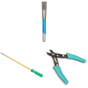 taparia 106 steel 30mm cutting edge octogonal chisel blue and silver