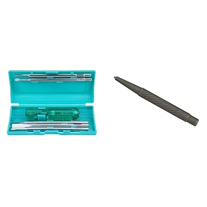 taparia 802 screw driver set with neon bulb silverblue 1 piece
