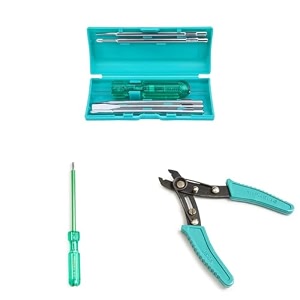 taparia 802 screw driver set with neon bulb silverblue 1 piece