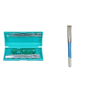 taparia 802 screw driver set with neon bulb silverblue 1 piece