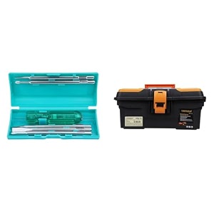 taparia 802 screw driver set with neon bulb silverblue 1 piece