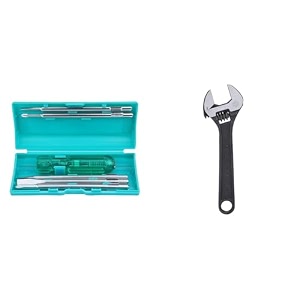 taparia 802 screw driver set with neon bulb silverblue 1 piece