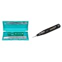 TAPARIA 802 Screw Driver Set with Neon Bulb (Silver/Blue), 1 Piece