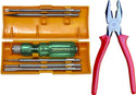 TAPARIA 812 screwdriver set and cutting plier pack of 2 Lineman Plier