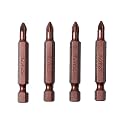 Taparia Make, 50mm Single Side Bits of 1/4" Hex Shank, S2 Grade, Of Tip Size PZ1 Suitable for DIY, Home, Professional & industrial applications