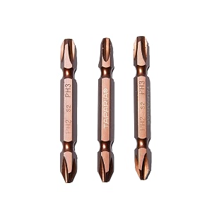 taparia make 65mm double side bits of 1434 hex shank s2 grade of tip size ph2 x ph3 3 pc suitable for diy home professional amp industrial applications
