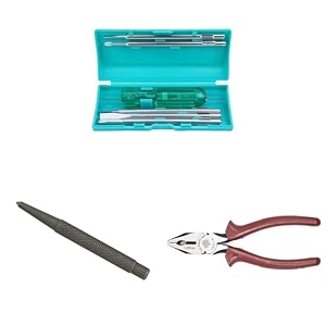 taparia 802 screw driver set with neon bulb silverblue 1 piece