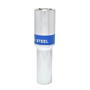 taparia socket made of chrome vanadium steel 6 point deeplong socket silver l 11h of 1234 127mm square drive size suitable for automobile industrial fabrication professional amp home use