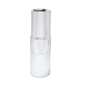 taparia socket made of chrome vanadium steel 6 point deeplong socket silver l 17h of 1234 127mm square drive size suitable for automobile industrial fabrication professional amp home use