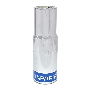 taparia socket made of chrome vanadium steel 6 point deeplong socket silver l 18h of 1234 127mm square drive size suitable for automobile industrial fabrication professional amp home use