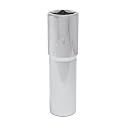 TAPARIA Socket made of Chrome Vanadium Steel 6 Point Deep/Long Socket (Silver), L 14H of 1/2" (12.7mm) Square drive size, Suitable for Automobile, Industrial, Fabrication, Professional &amp; Home Use