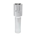 TAPARIA Socket made of Chrome Vanadium Steel 6 Point Deep/Long Socket (Silver), L 10H of 1/2" (12.7mm) Square drive size, Suitable for Automobile, Industrial, Fabrication, Professional &amp; Home Use