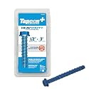Tapcon+ 1/2 x 3 Heavy-Duty Hex Head Climaseal™ Concrete Anchors, 10 PCS