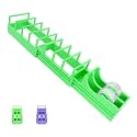 Tape Dispenser for Packaging, Tape Holder for Convenient Cutting Assistant, Multi roll Ribbon Cutting Machine or Packaging, Handmade, Gift Packaging, Powerful and Sturdy (Green)