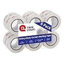 Tape Logic Heavy Duty Packing Tape – 2.6 Mil Thick Clear Shipping_Tape, 2" x 25 yd, 1.5 in Core – for Dispensers that Fit 1.5 in Cores – Moving, Mailing & Packaging, 6 Refills (Pack of 6)