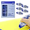 TAPE RUNNER - Double Sided Adhesive with Dispenser Roller Included - Acid Free, Sticky, Clear &amp; Transparent - Ideal for Scrapbooking, Crafts &amp; More - Mini (197 inches per Cartridge), 5 Cartridges