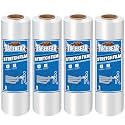 TAPEBEAR 4Rolls Stretch Wrap Heavy Duty 15" x 1000 Ft, 80 Gauge Shrink Wrap