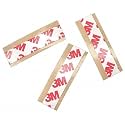 TapeCase 9088 1" x 2"-100 Clear Acrylic High Performance Double Coated Tape Converted from 3M 9088, 0.0083" Thick, 2" Length, 1" Width (Pack of 100)