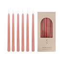 Tapered Dinner Candles, Pack of 6 – Soy &amp; Paraffin Wax Blend, 10-Inch Dripless Taper Candles with 7-Hr. Clean Burn – Smokeless Unscented Tapers for Weddings, Dinner Tables &amp; Home Decor – Coral