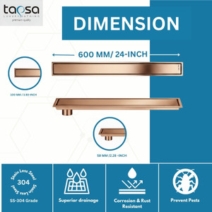 Tapsa Floor Stainless Steel Push Down Strainer