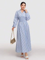 Taraviya Women Maxi Blue Full Length Dress