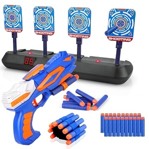 target for nerf with gun toy pistol children39s targets electronic digital with dart children39s toy from 3 4 5 6 7 8 9 10 years shooting games birthday gift boy teenager blaster toy