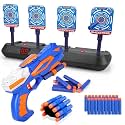 Target for Nerf with Gun, Toy Pistol Children's Targets Electronic Digital with Dart Children's Toy from 3 4 5 6 7 8 9 10 Years Shooting Games Birthday Gift Boy Teenager Blaster Toy