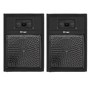 target tt-304 hi-fi sound multimedia speakers 2 nos 834 with tweeters  80 watts rms
