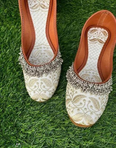 Tarifaan Womens Handmade Rajasthani Embroidered PVC Sole