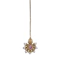 TARINIKA Antique Maang Tikka(Nethi chutti) for Women, Gold Plated Brass &amp; CZ Stones Head Jewelry, Traditional Wedding Mang tikka Festive &amp; Bridal Accessory