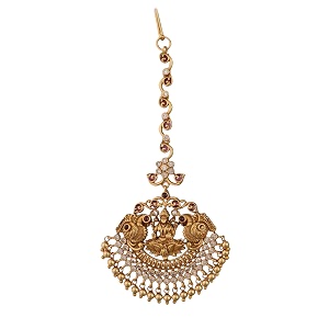 tarinika brass usha cz maang tikka - jewellery for women nethi chutti