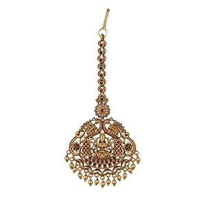 tarinika antique maang tikkanethi chutti for women gold plated brass amp cz stones head jewelry traditional wedding mang tikka festive amp bridal accessory