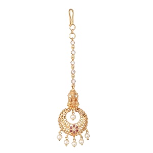 tarinika antique maang tikkanethi chutti for women gold plated brass amp cz stones head jewelry traditional wedding mang tikka festive amp bridal accessory